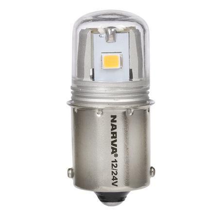 Narva 12/24V Gen III LED BA15S R5W Globes (2) 18260BL