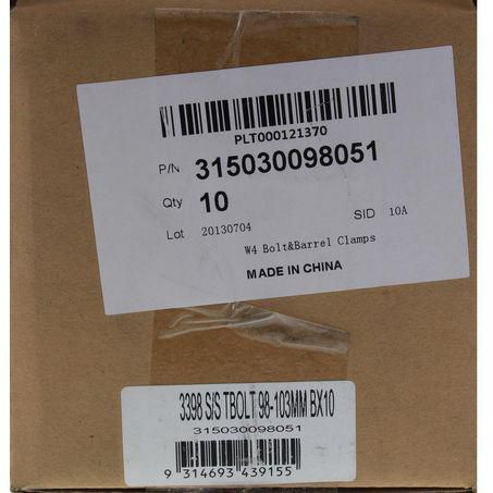 Ideal T-Bolt Hose Clamp 98-103mm 3398
