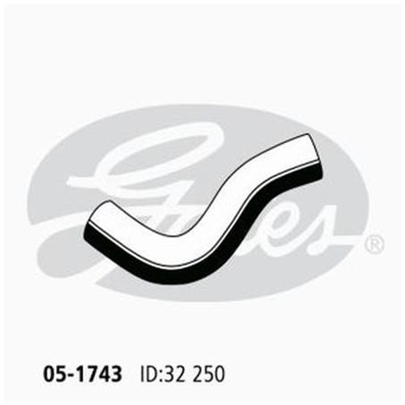 Gates Radiator Hose Upper 05-1743