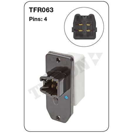 Tridon Heater Fan Resistor TFR063