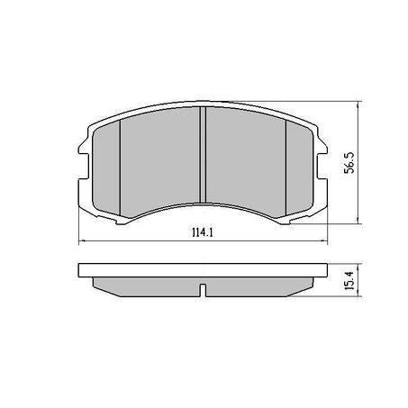 RDA PHANTOM CERAMIC BRAKE PAD SET MITSUBISHI COLT LANCER RDC1455