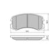 RDA PHANTOM CERAMIC BRAKE PAD SET MITSUBISHI COLT LANCER RDC1455