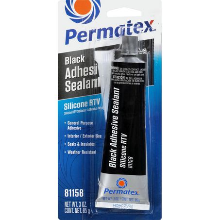Permatex Black Silicone Adhesive Sealant 85g PX81158