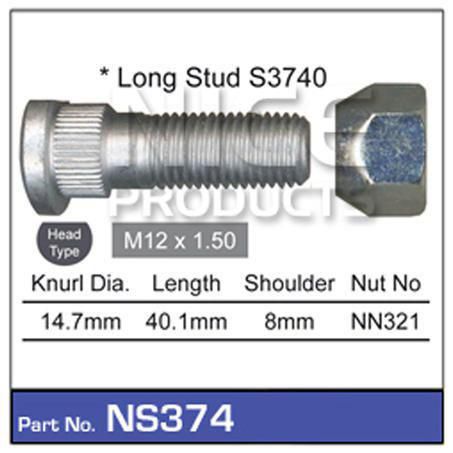 NICE PRODUCTS WHEEL STUD AND NUT