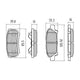 RDA PHANTOM CERAMIC BRAKE PAD SET MITSUBISHI DODGE JEEP RDC1686