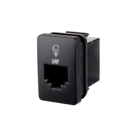 Narva OE Style Push Button Switch, UHF Radio Symbol, 12V Blue Illumination,