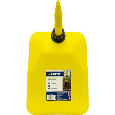 Scepter 20L Yellow Plastic Diesel Fuel Jerry Can 08837