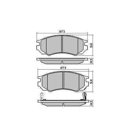 RDA PHANTOM CERAMIC BRAKE PAD SET NISSAN RDC1281