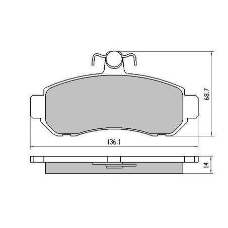 RDA PHANTOM CERAMIC BRAKE PAD SET MITSUBISHI TOYOTA RDC1203