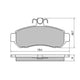 RDA PHANTOM CERAMIC BRAKE PAD SET MITSUBISHI TOYOTA RDC1203