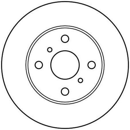 TRW Disc Brake Rotor 243mm x 17 Min