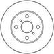 TRW Disc Brake Rotor 243mm x 17 Min