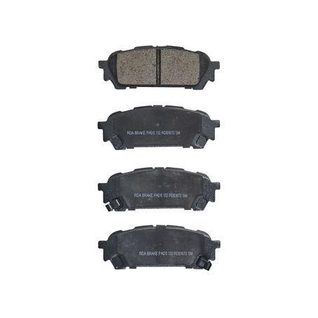 RDA GP MAX LOW METALLIC BRAKE PAD SET NISSAN SUBARU RDB1672
