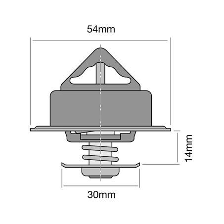 Tridon Thermostat 54mm - 82 Degrees C TT216-180P