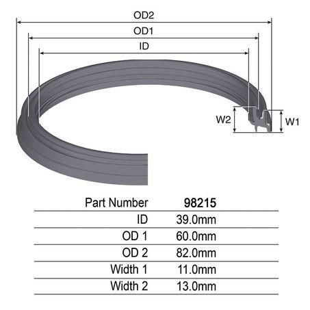 Kelpro Transfer Case Front Output Oil Seal 98215