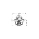 DAYCO THERMOSTAT 82 DEGREES C - 180 DEGREES F DT15A-BP