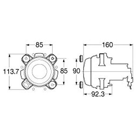 Hella Headlamp H1 Globe Dipped 24V 1029H124V