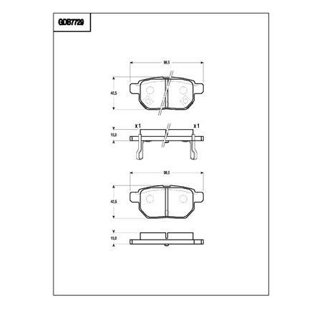 TRW DTEC Brake Pad Set