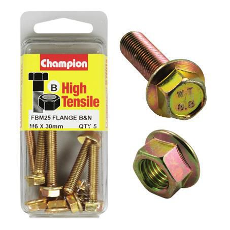 CHAMPION AUTO PARTS Champion Flange Nut Pack 6 x 30 FBM25