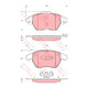 TRW Brake Pad Set