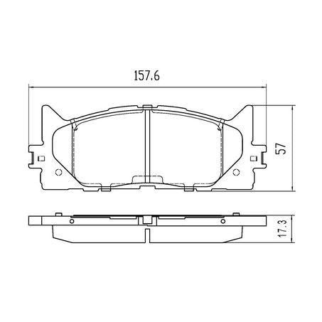 RDA PHANTOM CERAMIC BRAKE PAD SET DAIHATSU LEXUS TOYOTA RDC2061