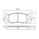 RDA PHANTOM CERAMIC BRAKE PAD SET DAIHATSU LEXUS TOYOTA RDC2061