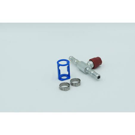 Burgaflex Steel Fitting # 8 Splicer Reduced Burgaclip #8 Straight With R134a Port SCX1592-3