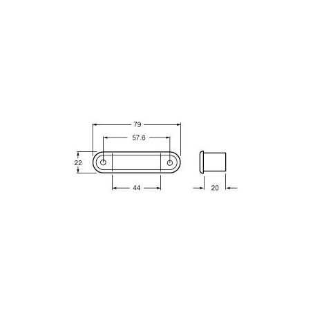 HELLA Interior Light LED 24V Flush Mount 95951006