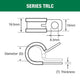 TRIDON RUBBER LINED 10MM CLAMP