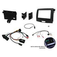 Ford Ranger PX2 / Everest (2015-2022) Double DIN Complete Installation Kit | Dash Fascia, SWC Interface & Harness in Black