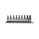 T & E TOOLS T&E 9 Piece 3/8 inch Tamper Torx Socket Set T5405