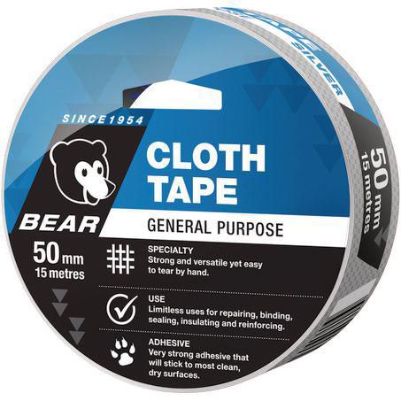 Norton CT15 Silver Cloth Tape 50mm x 15m 66623336605