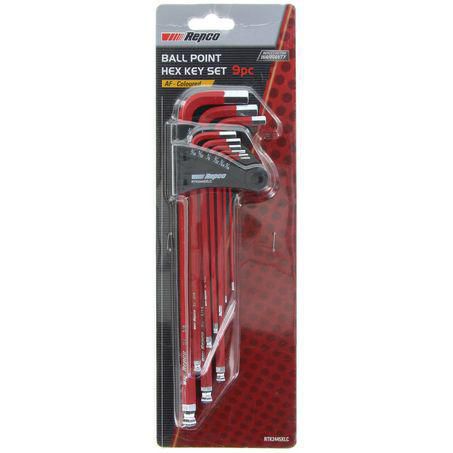 Repco 9 Piece Extra Long Hex Key Set - AF RTK2445XLC