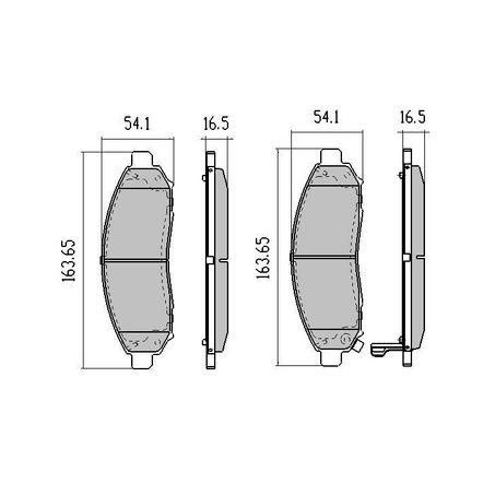 RDA FRONT DISC BRAKE PADS - NISSAN PATHFINDER R51 CERAMIC 05- RDC1989