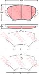 TRW Brake Pad Set