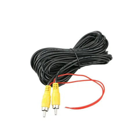 10m RCA Camera Video Cable with Trigger Wire – Reliable Connection for Dashcams & Rear Cameras