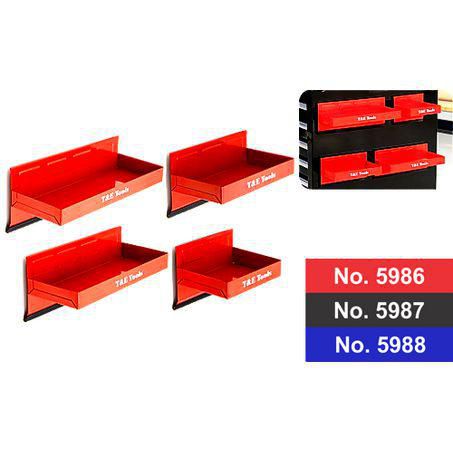 T & E TOOLS T&E Magnetic Parts Tray Set 4pc Black 5987