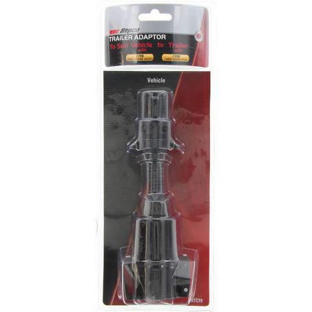 REPCO Trailer Adaptor 7 Pin Small Round - 7 Pin Large Round