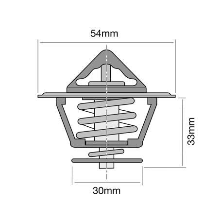 Tridon High Flow Thermostat 54mm - 82 Degrees C TT8010-180P