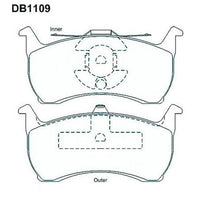 PROSELECT FRONT DISC BRAKE PADS - FORD FALCON EA,EB ED 88-96