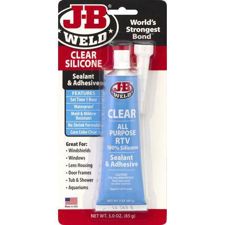 JB Weld Clear RTV Silicone Sealant 85gm 31310