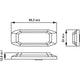 HELLA - 12/24V BST Slim Directional Warning Lamp, Amber 3 LED, Surface Mount - 2 PCS 2XD 014 563-401