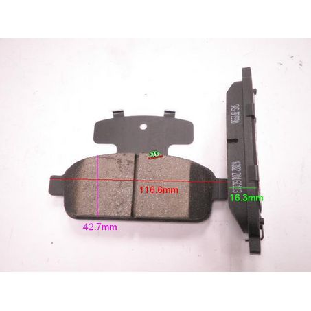 Royale Ceramic Ultra Brake Pad Set L:116.6 H:42.7 T:16.3 - BP1990