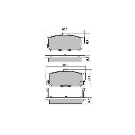 RDA PHANTOM CERAMIC BRAKE PAD SET NISSAN RDC1247