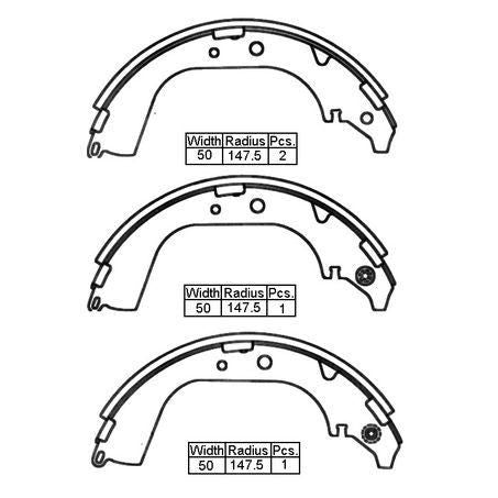 VETTO BRAKE SHOE REAR - TOYOTA Hi Lux Ln6# Yn6# 295 X