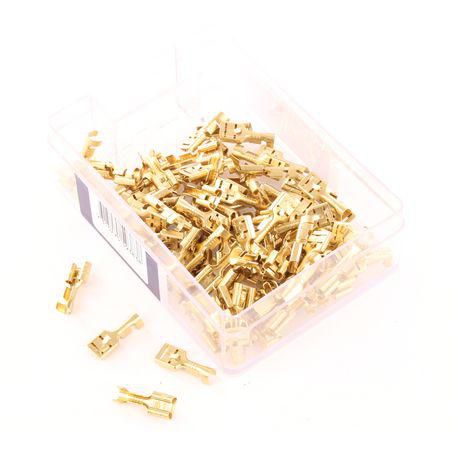 OEX Crimp Terminal Female Blade Brass Terminal Entry 6.3 x 0.8mm Non Insu