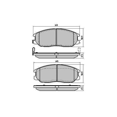 RDA PHANTOM CERAMIC BRAKE PAD SET HYUNDAI SSANGYONG RDC1450