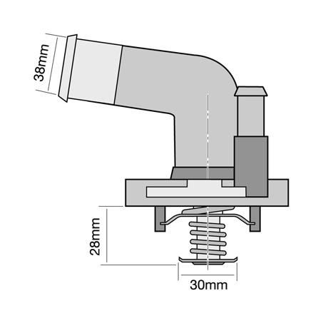 Tridon Thermostat - 82 Degrees C TT431-180P