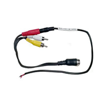 Mongoose 4-Pin Camera to RCA Adapter with Power Plug – Connect Cameras to Screens or Radios