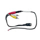 Mongoose 4-Pin Camera to RCA Adapter with Power Plug – Connect Cameras to Screens or Radios